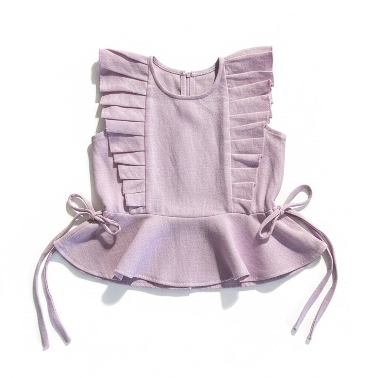 Freya Peplum Drawstrings Top