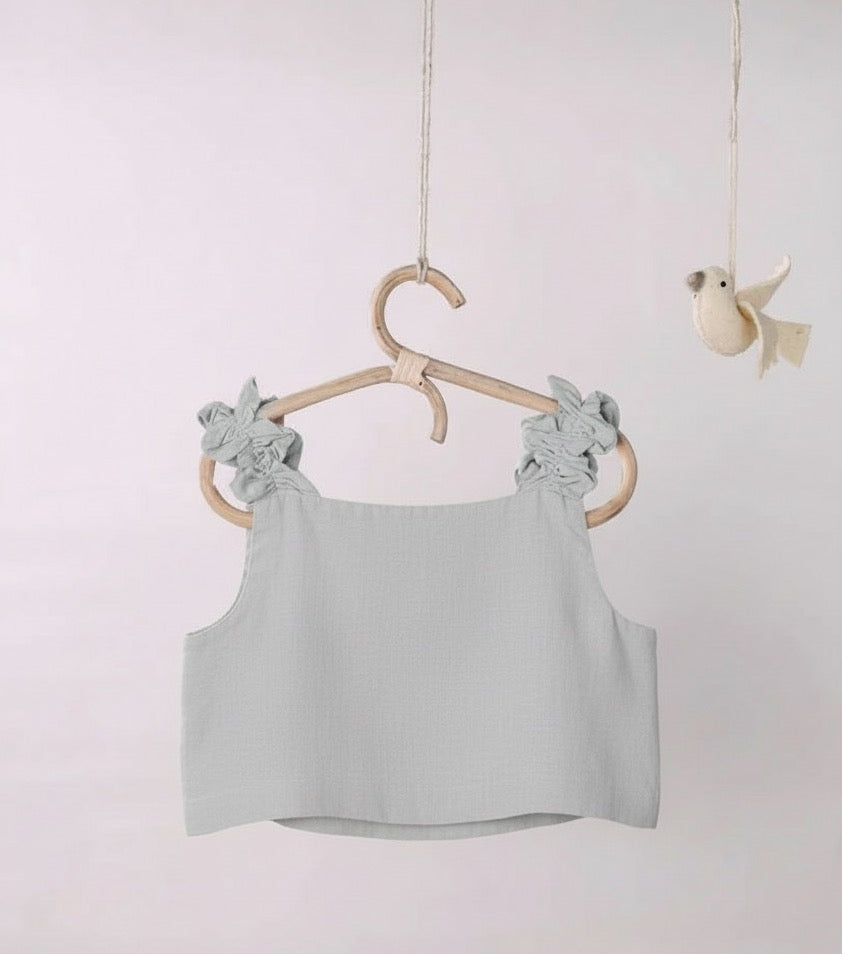 Olivia Ribbon Ruffle Top