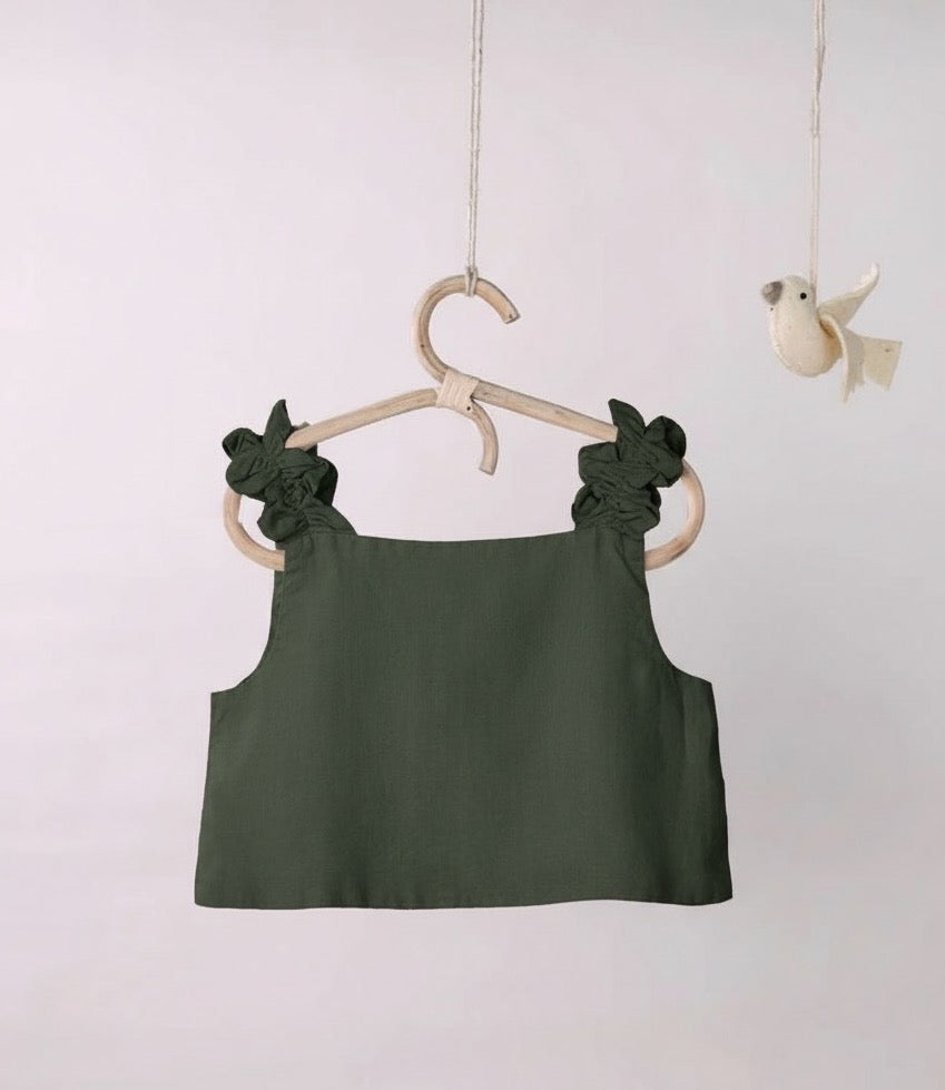 Olivia Ribbon Ruffle Top