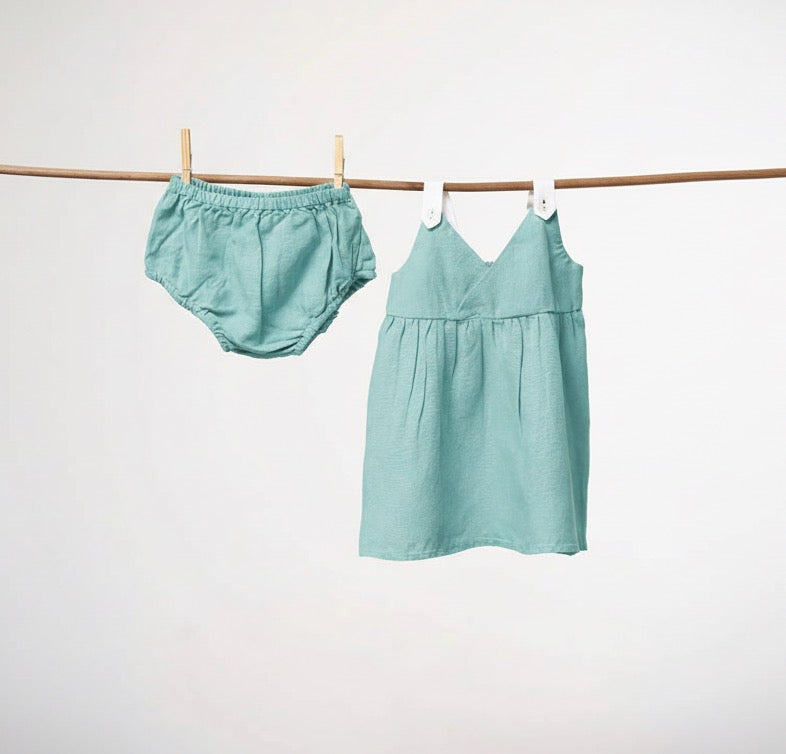 Emma V Neck Overlap Frock