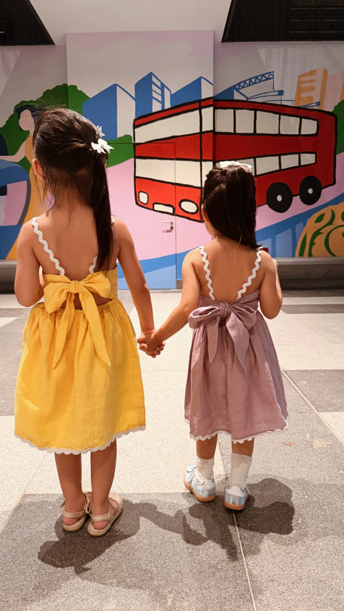 Charlotte Wavy Strap Back Tie Dress