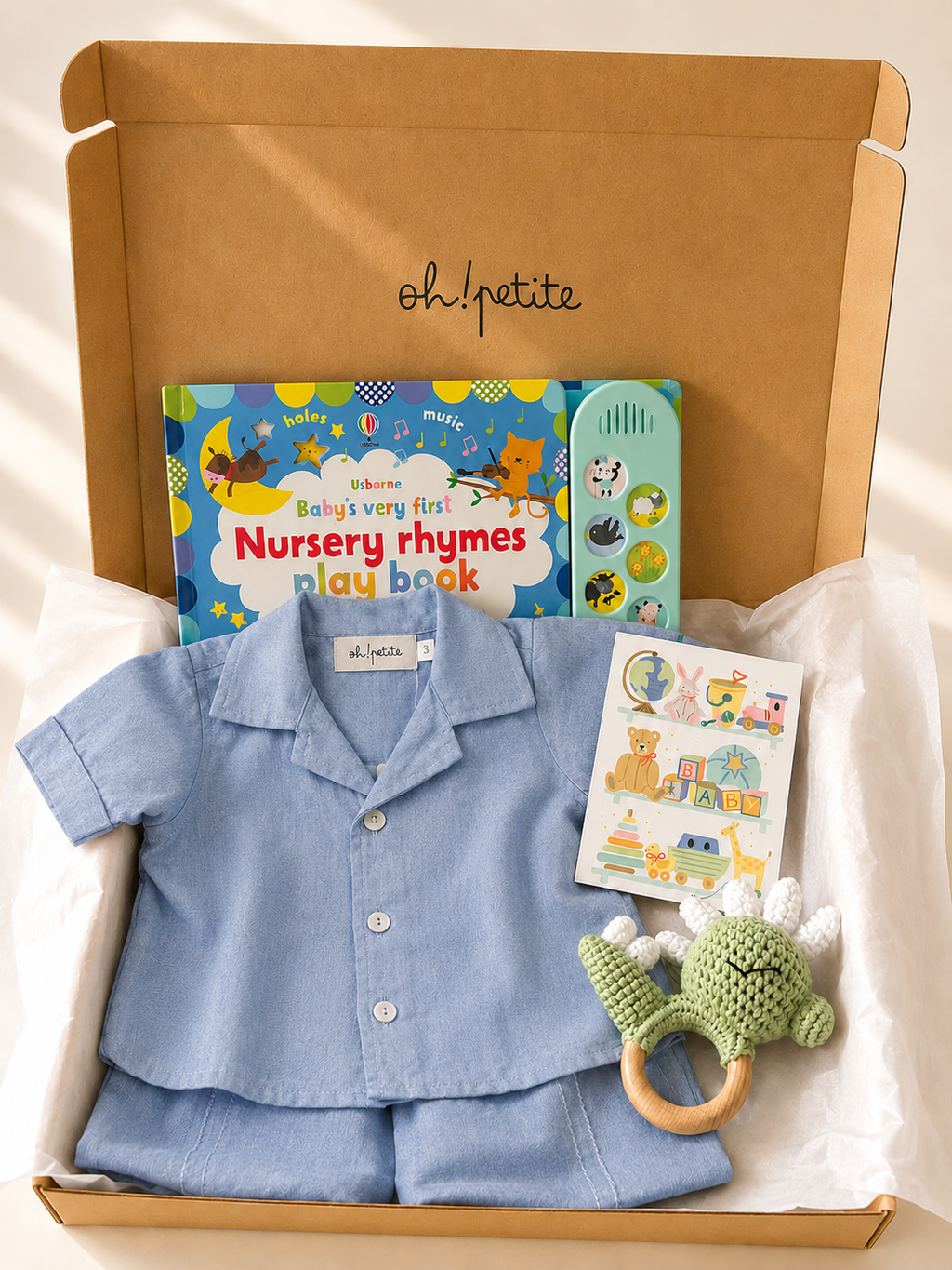 Hello, Little One Soundbook Set - Blake Cuban Collar Co-Ords