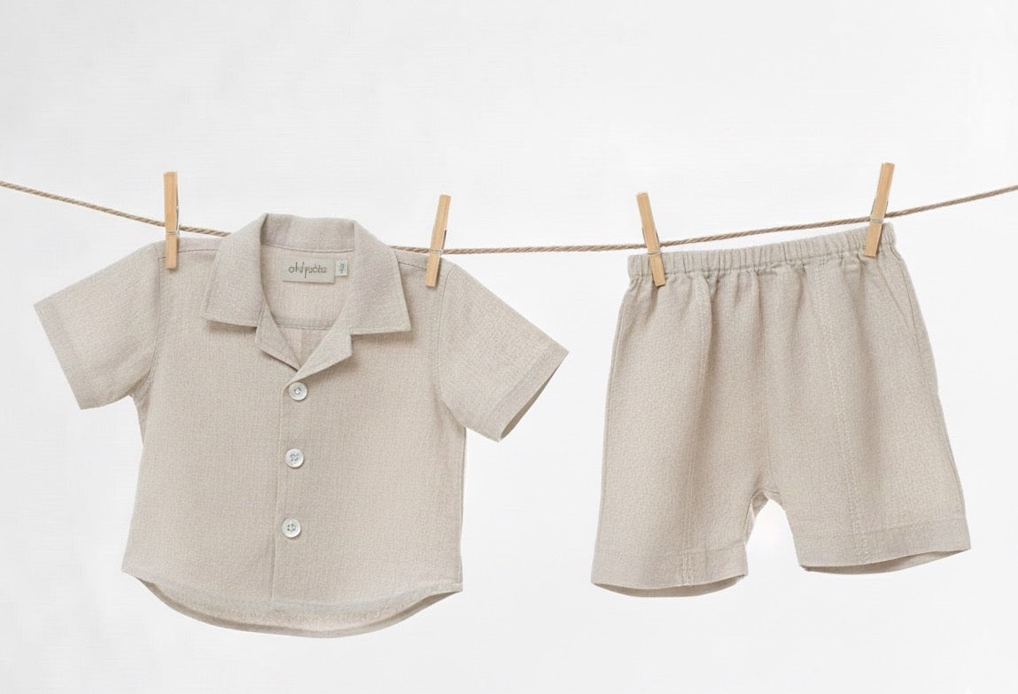 Hello, Little One Tactile Book Set - Blake Cuban Collar Co-Ords