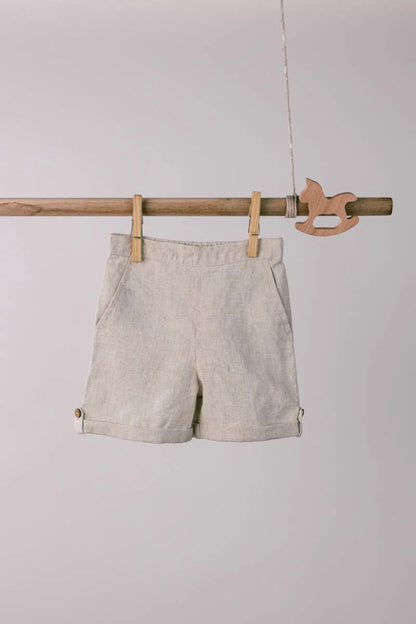 Quinn Linen Tie Strap Pleated Co-Ords Set