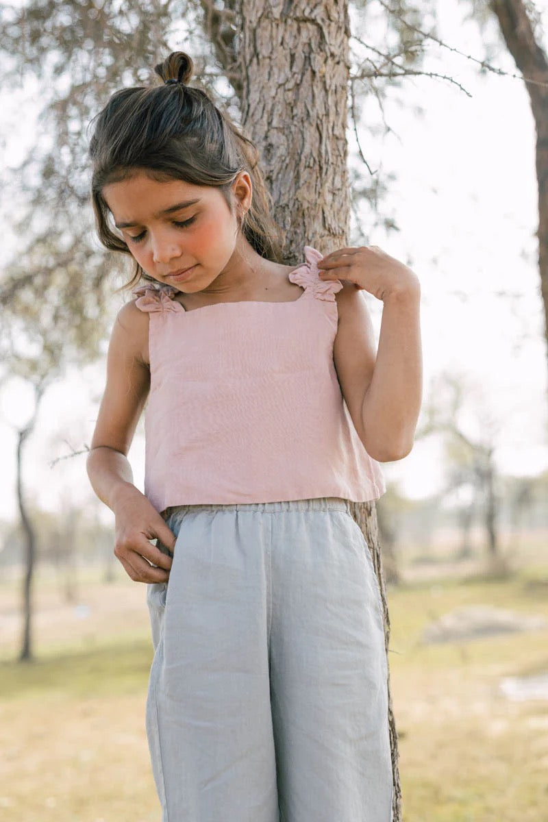 Olivia Ribbon Ruffle Top