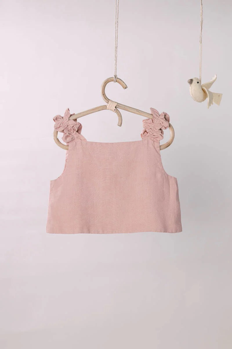 Olivia Ribbon Ruffle Top