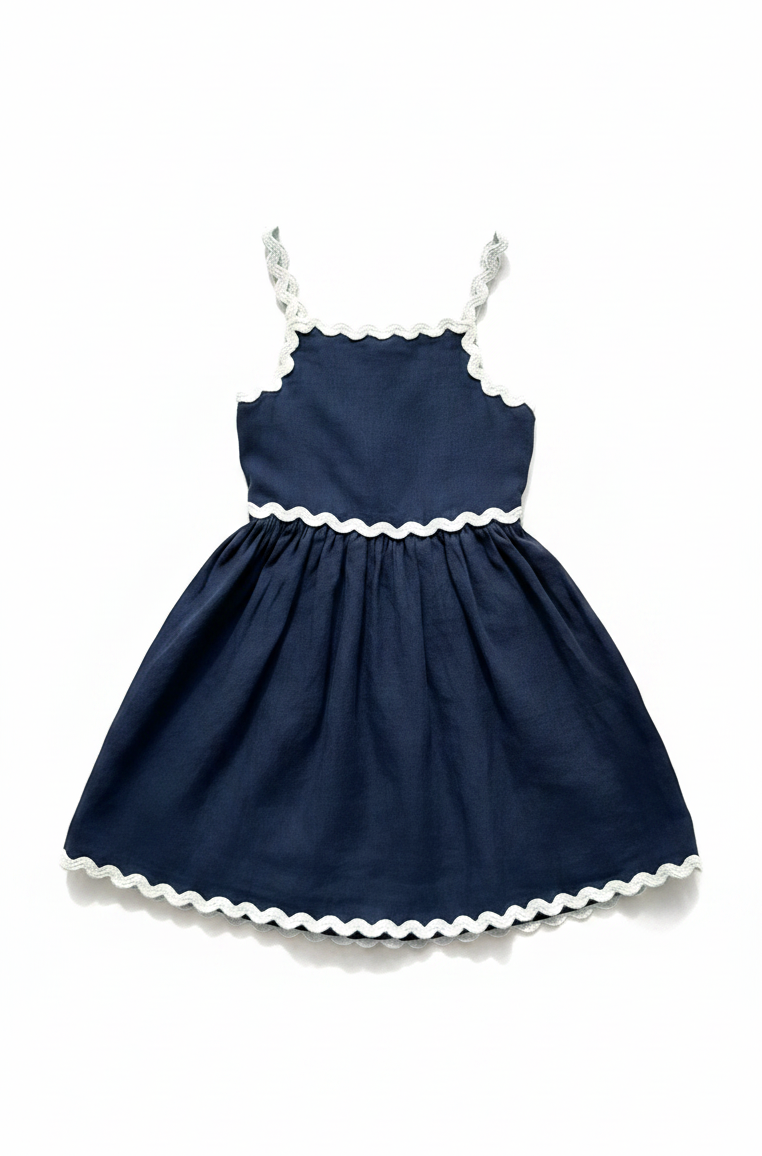 Charlotte Wavy Strap Back Tie Dress
