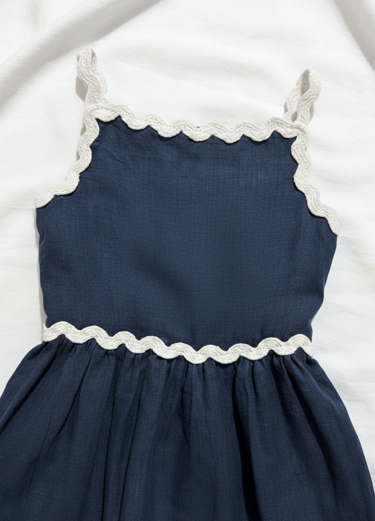 Charlotte Wavy Strap Back Tie Dress