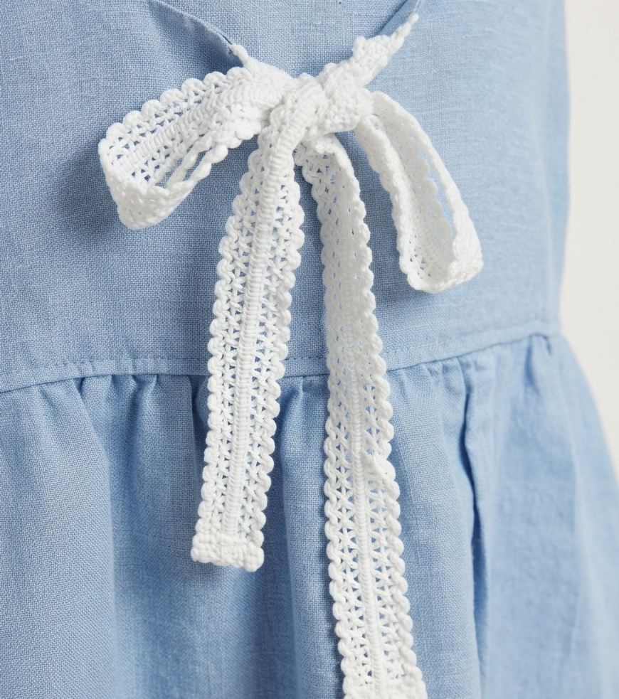 Sophia Crochet Tie-Back Dress