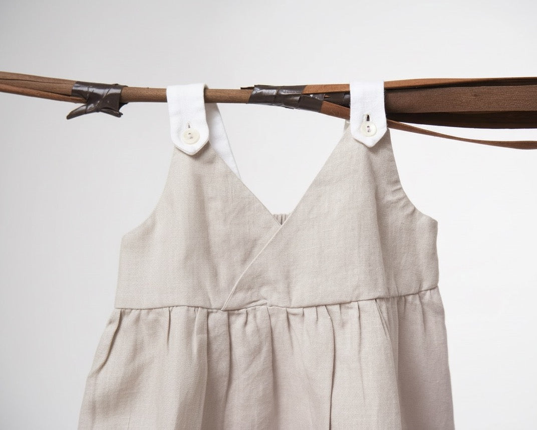 Emma V Neck Overlap Frock