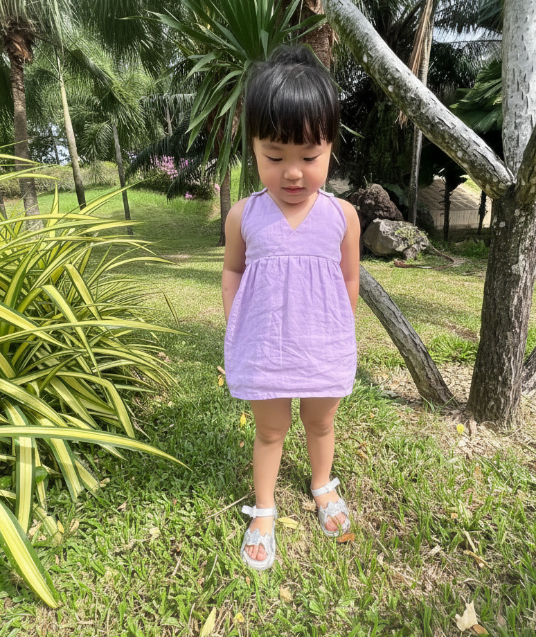 Emma V Neck Overlap Frock