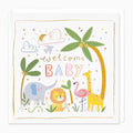 Welcome Baby Card (Animal Safari)